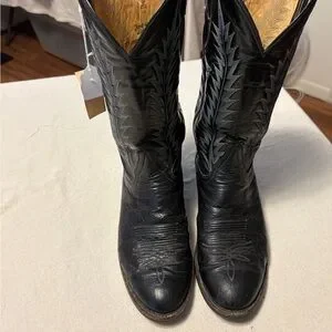 Tony Lama | Shoes | Tony Lama Black Leather Cowboy Boots  display picture 1